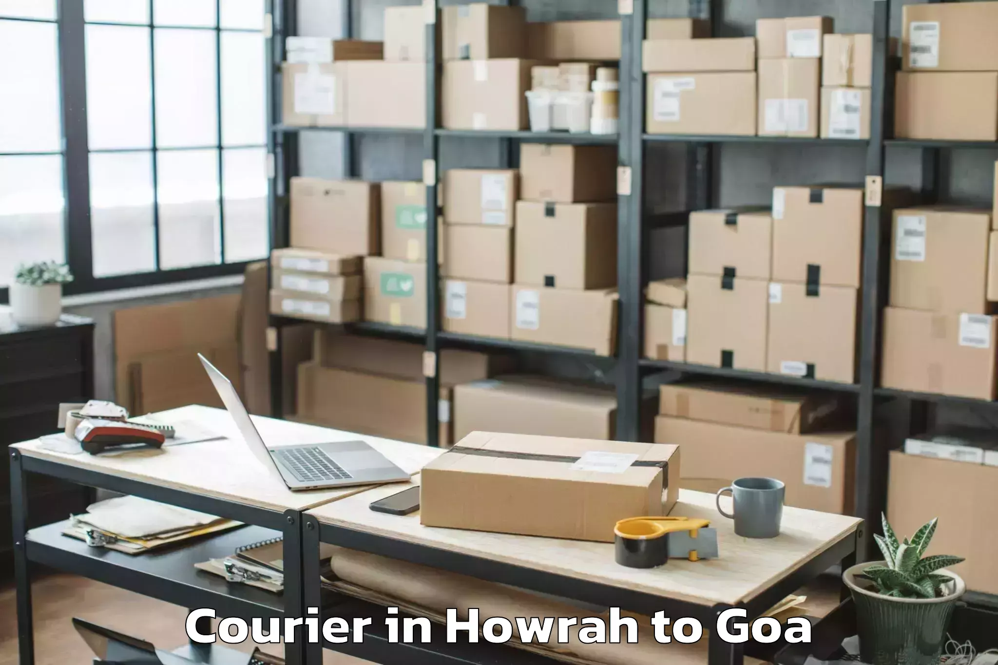 Leading Howrah to Colovale Courier Provider